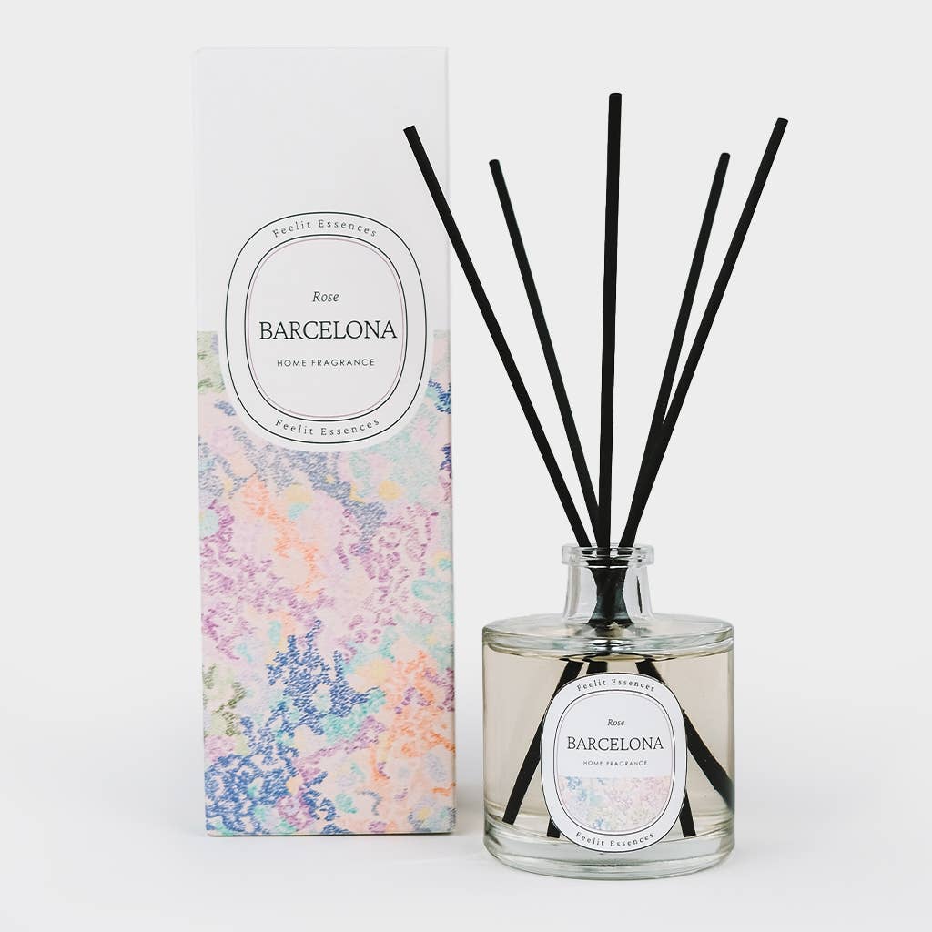 Difusor en sticks. Aroma a Rosa. Colección Barcelona