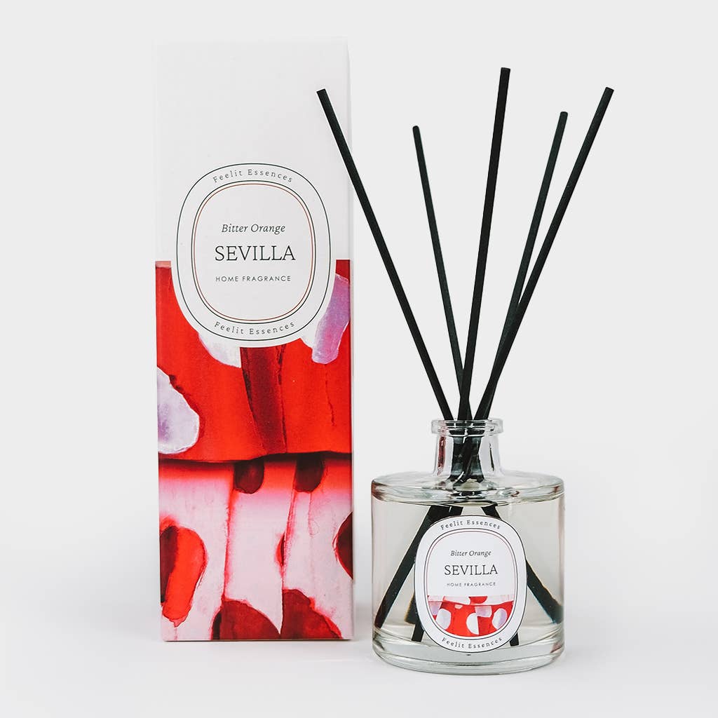 Difusor en sticks. Aroma Naranja amarga. Colección Sevilla.