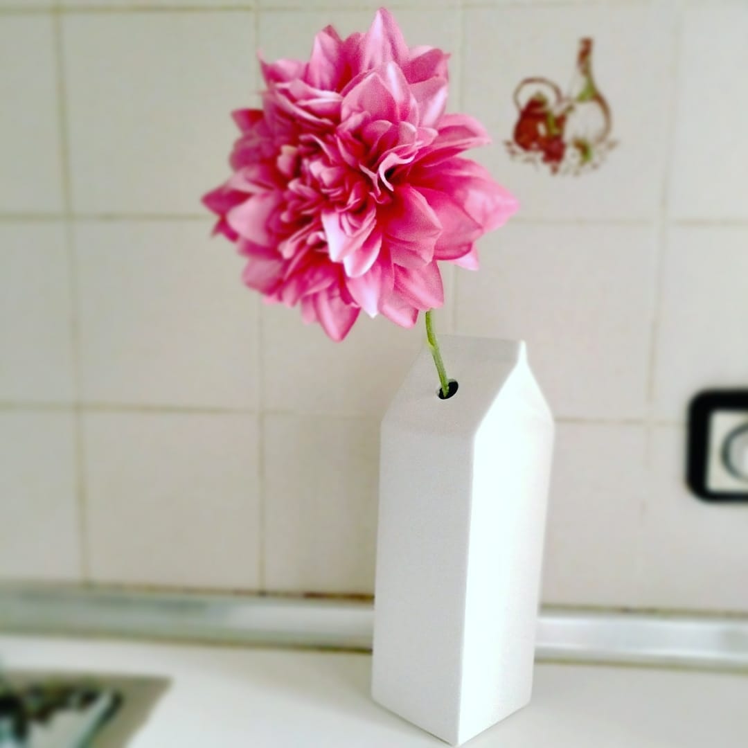 Jarrón brick de leche