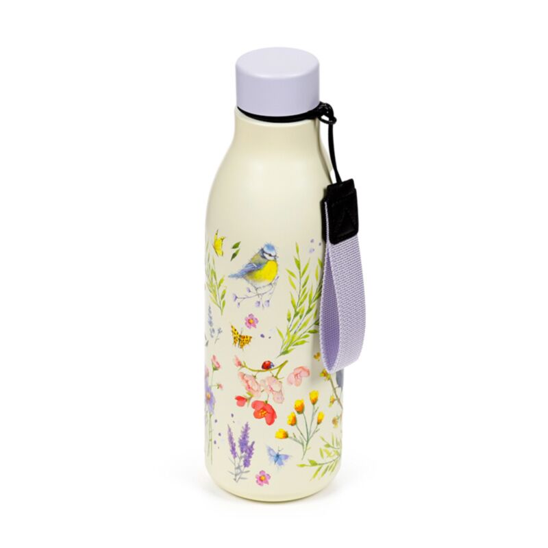 Botella térmica diseño floral