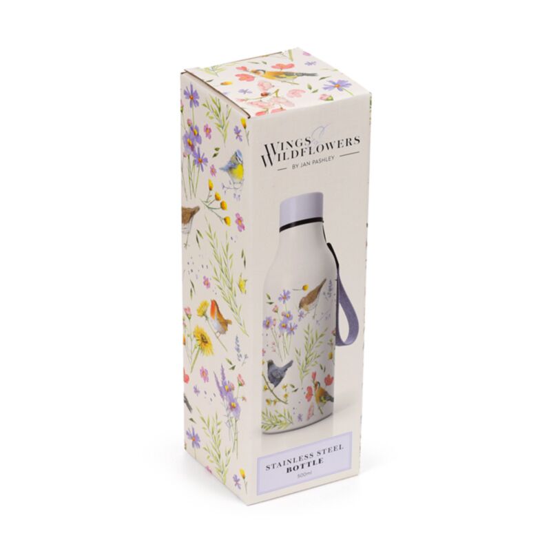 Botella térmica diseño floral