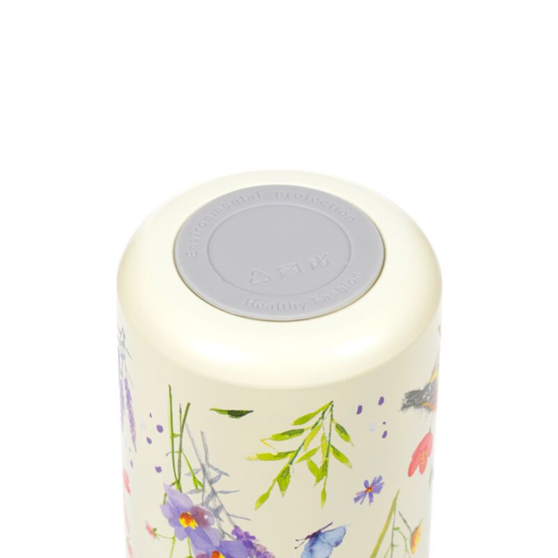 Botella térmica diseño floral