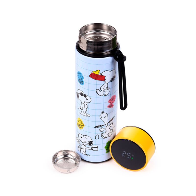 Botella Termo con Termómetro Peanuts Snoopy & Woodstock