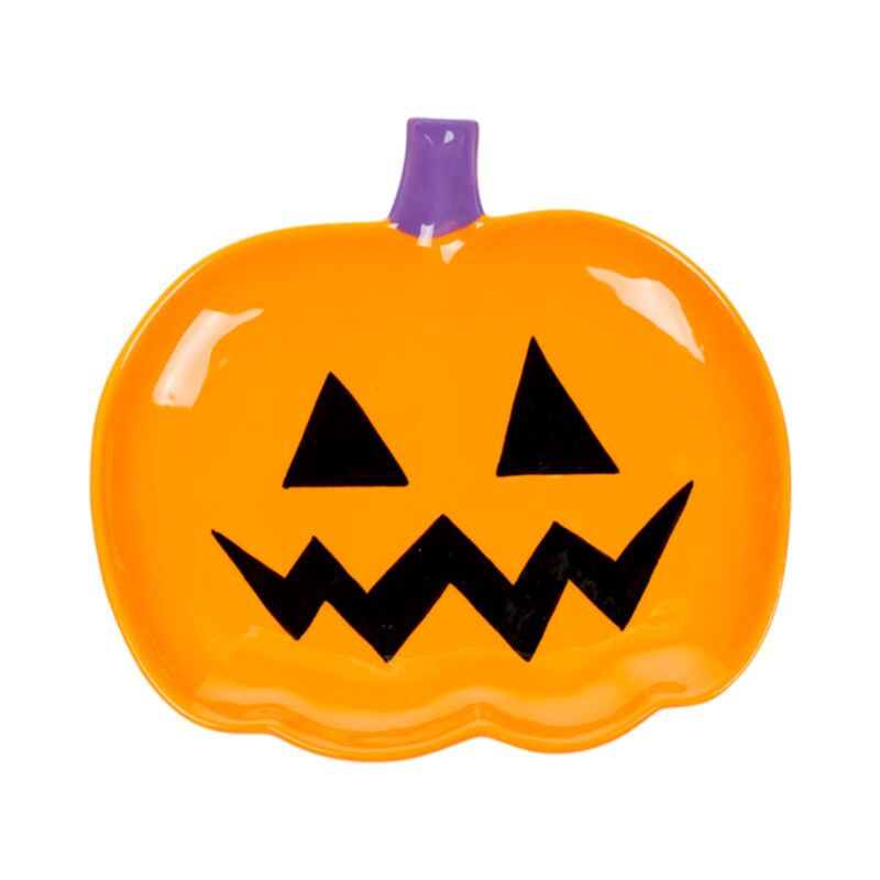 Plato de cerámica diseño calabaza