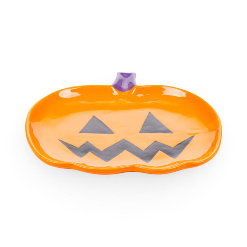 Plato de cerámica diseño calabaza