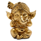 Set de 3 Figuras Ganesh Doradas No Hablo, No veo, No escucho