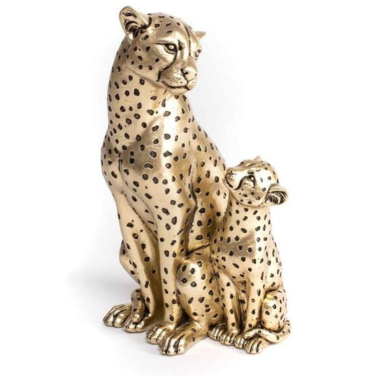 Leopardo madre e hijo