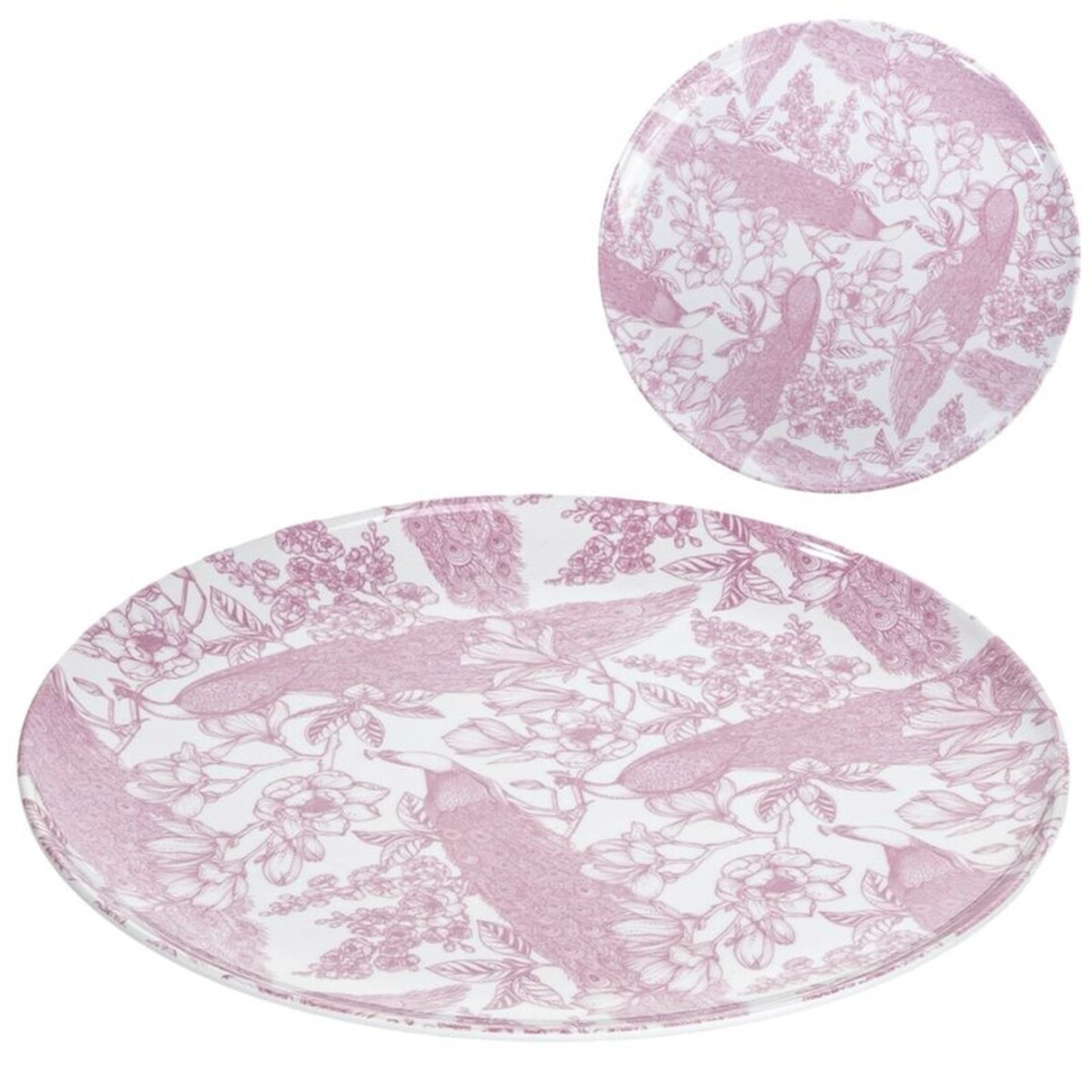 Plato llano Elegance malva