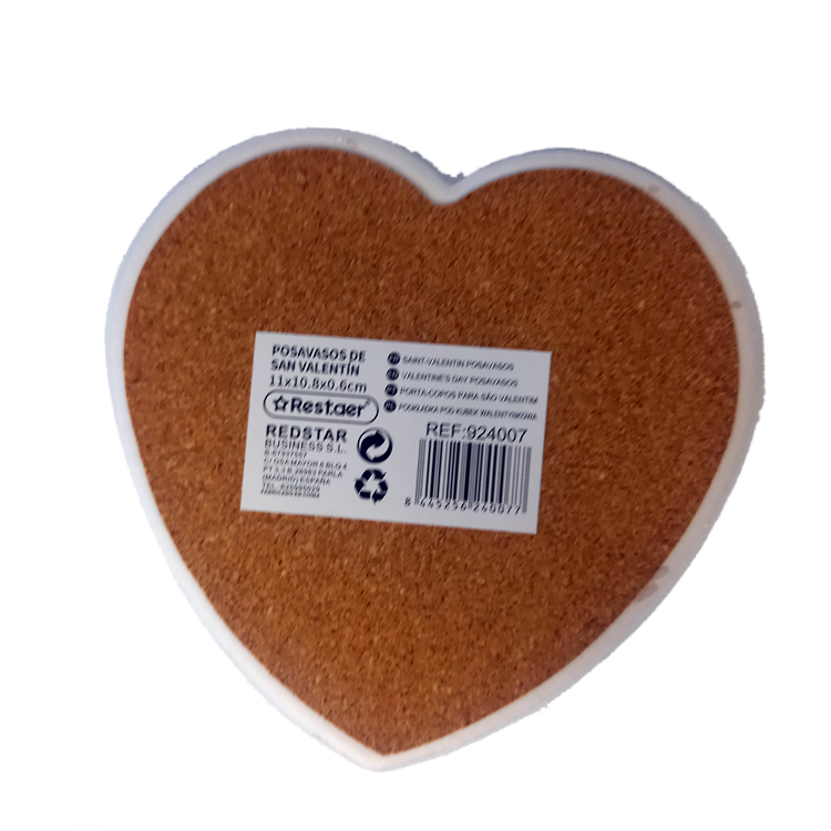 Protector de mesa corazón