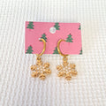 Pendientes copo de nieve