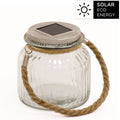 Tarro de cristal led solar