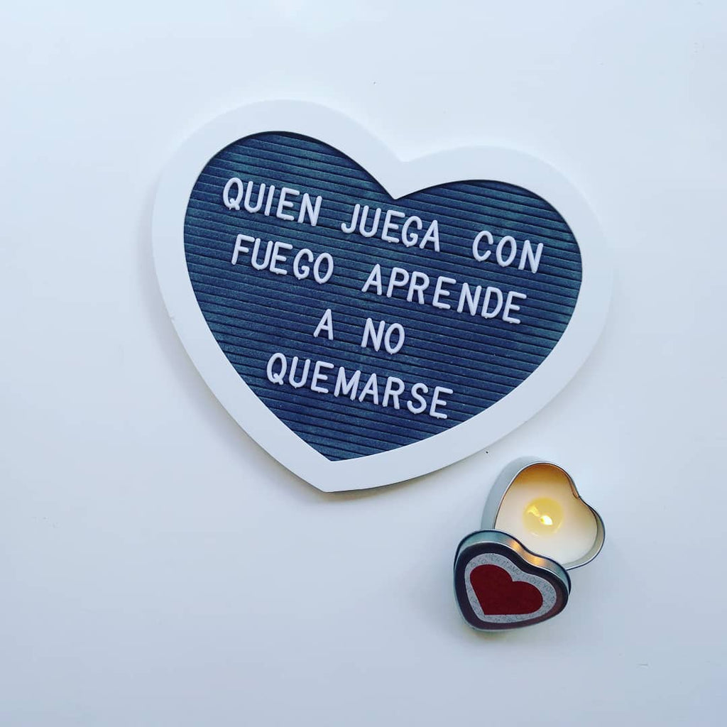Tablero con letras
