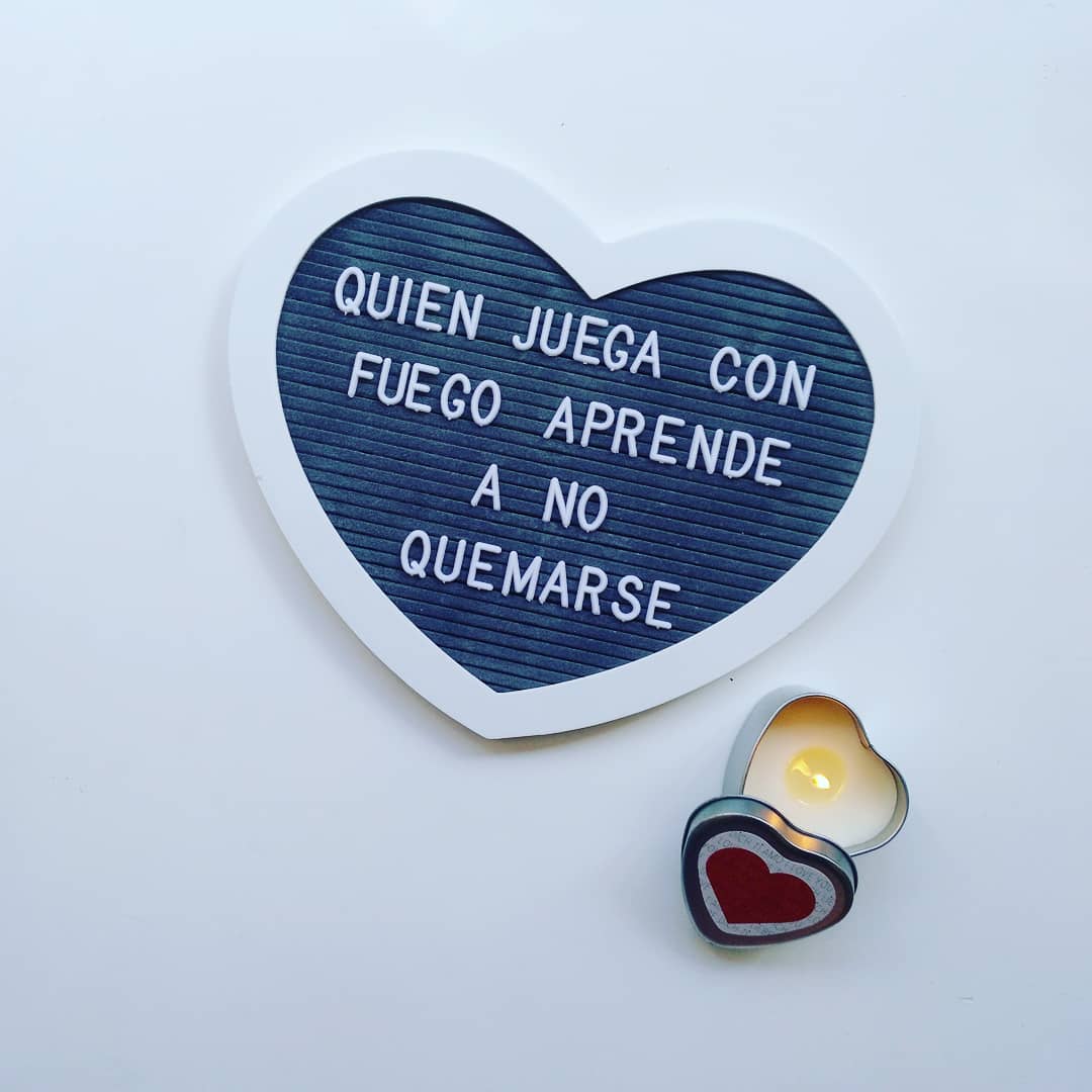 Tablero con letras