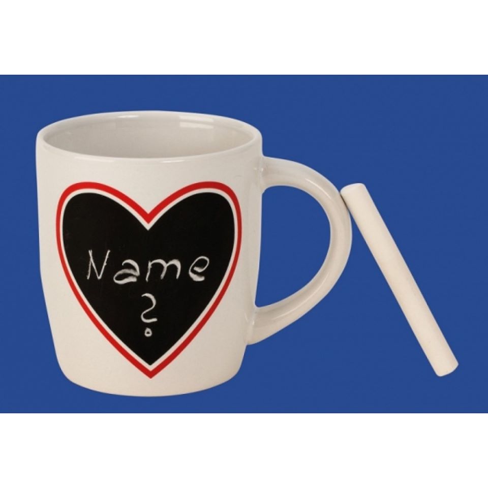 Taza con pizarra